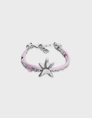 Uno De Fifty Silk Thread Starfish Bracelet