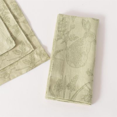 Napkin - Rabbit And Fern Jacquard