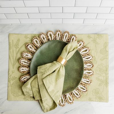 Napkin - Rabbit And Fern Jacquard