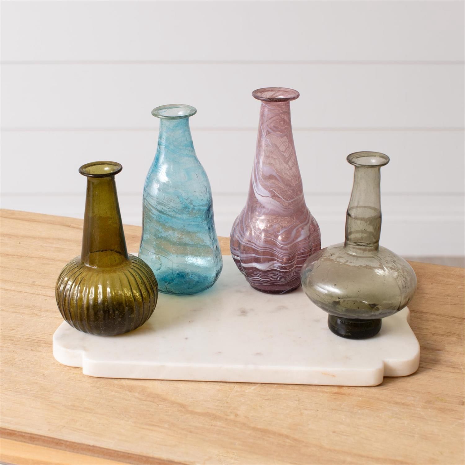 Mini Vase - Hand Blown Woody Colors