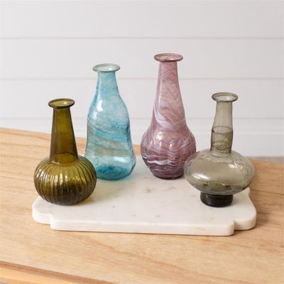 Mini Vase - Hand Blown Woody Colors