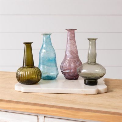 Mini Vase - Hand Blown Woody Colors