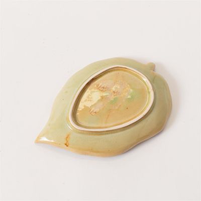 Audrey's Home and Gift Green Philodendron Leaf Decorative Tray