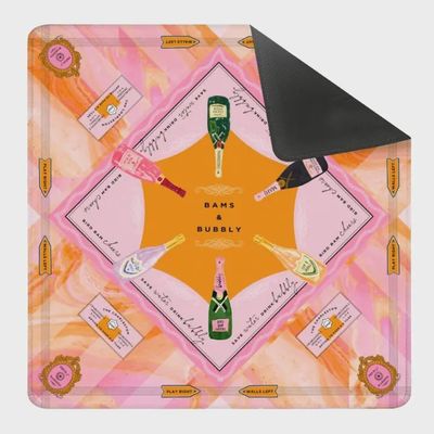 Anders Ruff Bams &amp; Bubbly Neoprene Mahjong Mat | 33x33 Non-Slip