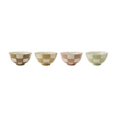 Checkered Stoneware Bowl