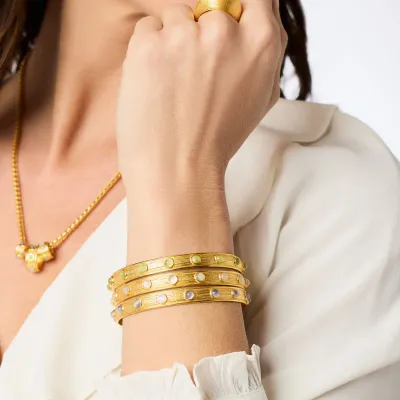Julie Vos Cobblestone Stone Bangle