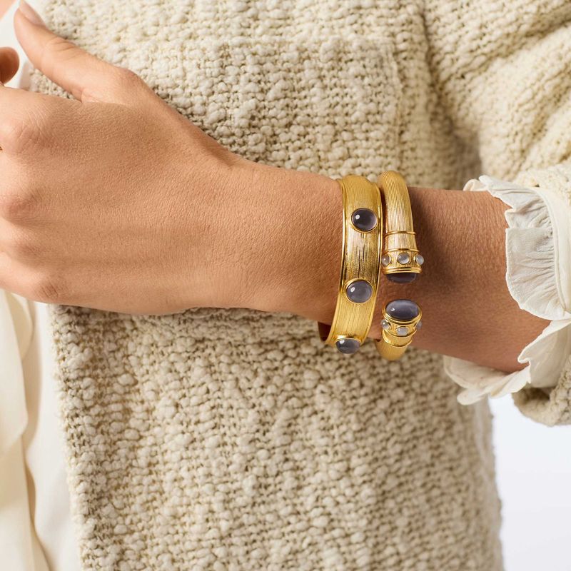 Julie Vos Cobblestone Stone Hinge Bangle