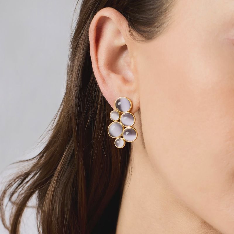 Julie Vos Cobblestone Statement Earring