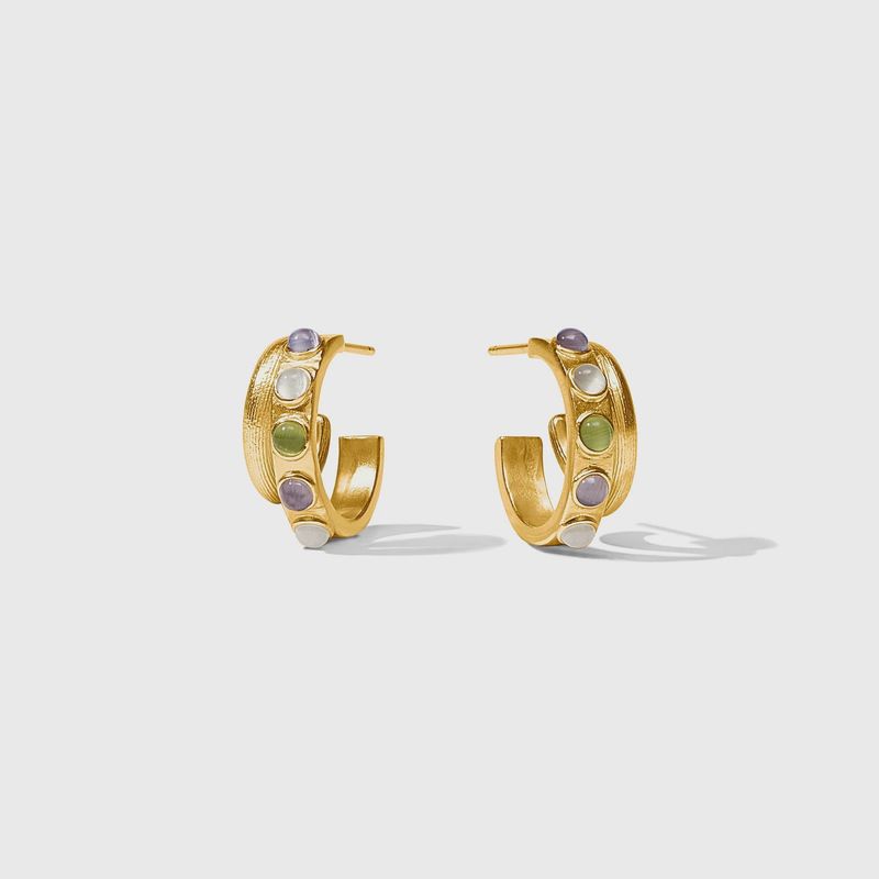 Julie Vos Cobblestone Double Hoop