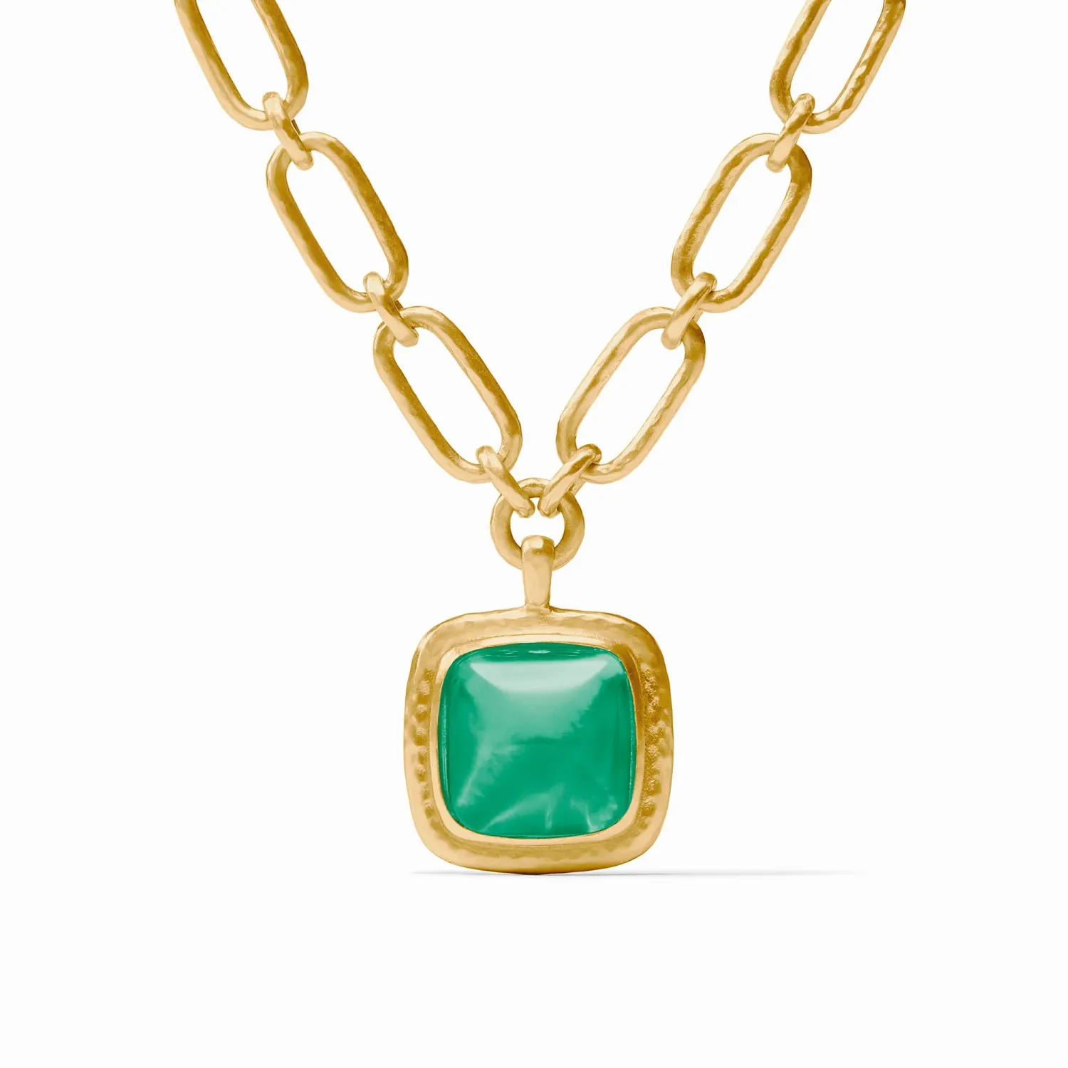 Julie Vos Sahara Statement Necklace, Colour: Iridescent Emerald Green