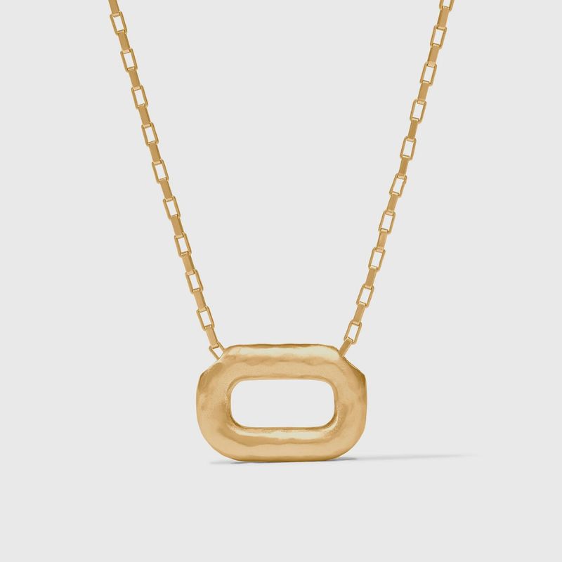 Julie Vos Sahara Pendant Necklace 24K Gold Plate Adjustable