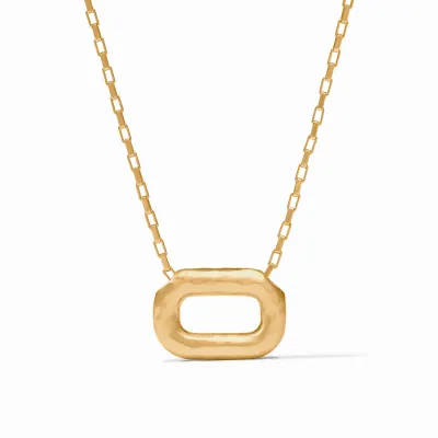 Julie Vos Sahara Pendant Necklace 24K Gold Plate Adjustable