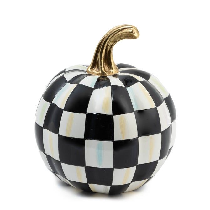Courtly Check Glossy Mini Pumpkin