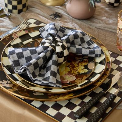 Courtly Checked Cork Back Placemats, Set of 4