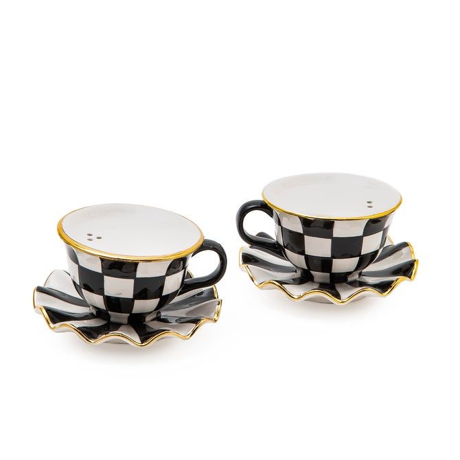 Courtly Teacup Salt &amp; Pepper Set