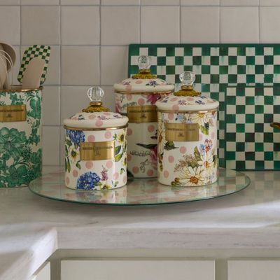 Wildflowers Pink Large Canister