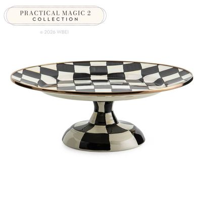Courtly Check Small Pedestal Platter