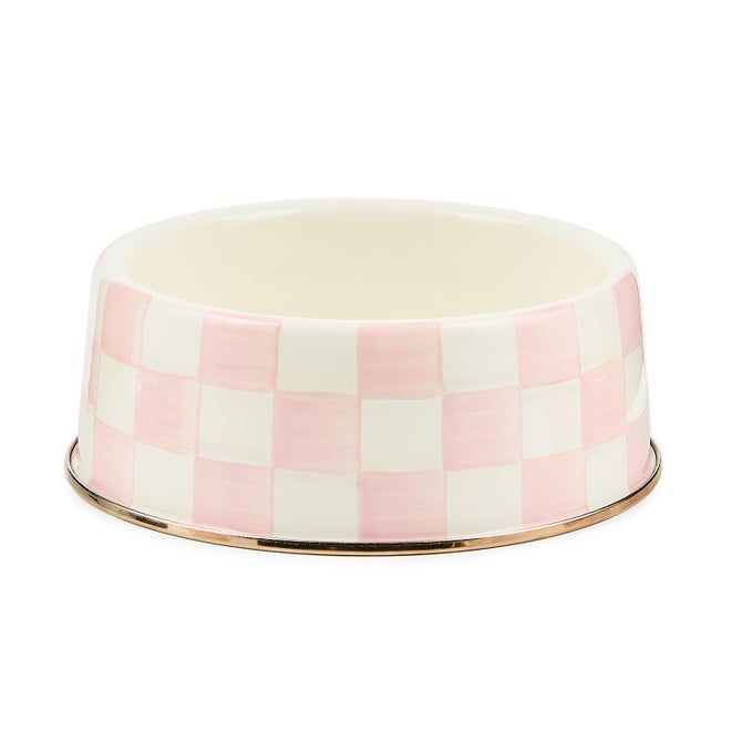 Rosy Check Large Pet Dish