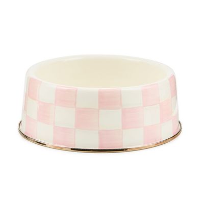 Rosy Check Large Pet Dish