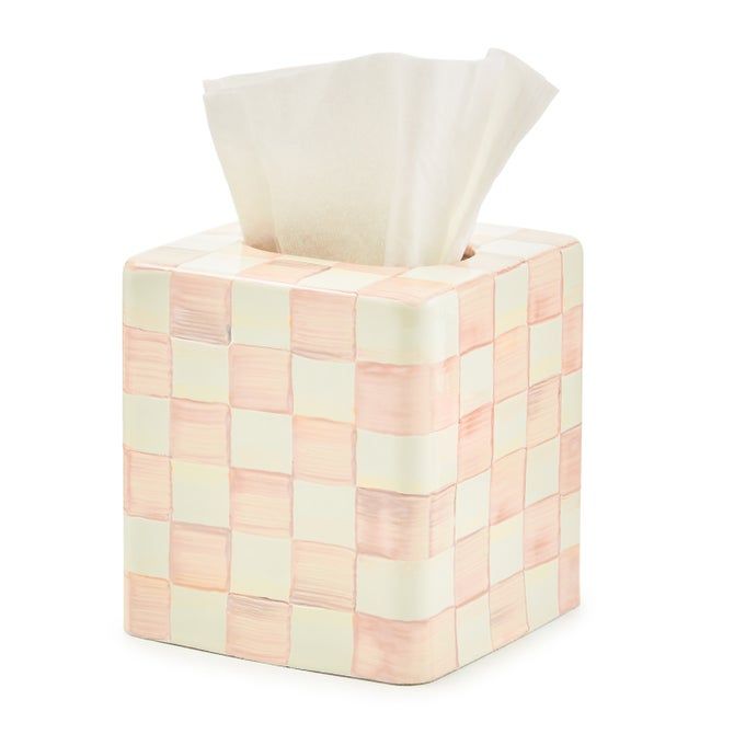 Rosy Check Boutique Tissue Box Cover