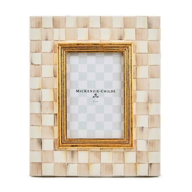 Mocha Check 4" x 6" Frame