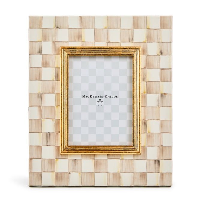 Mocha Check 5" x 7" Frame
