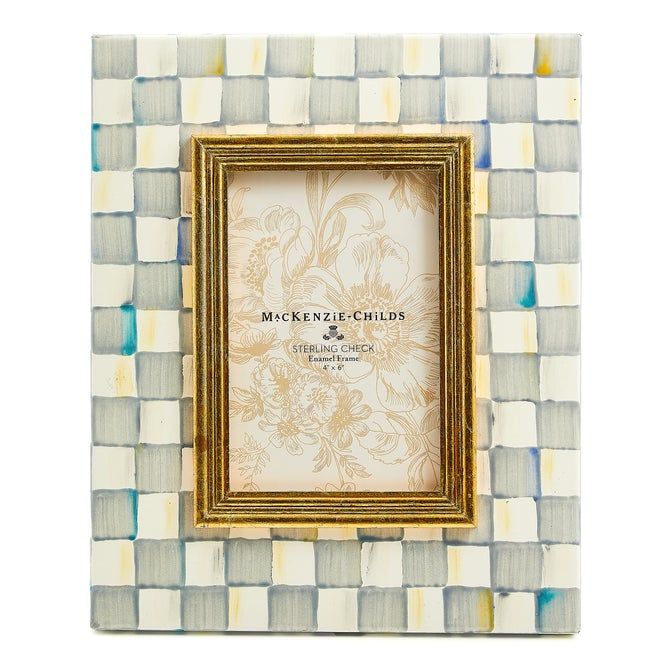 Sterling Check 4" x 6" Frame