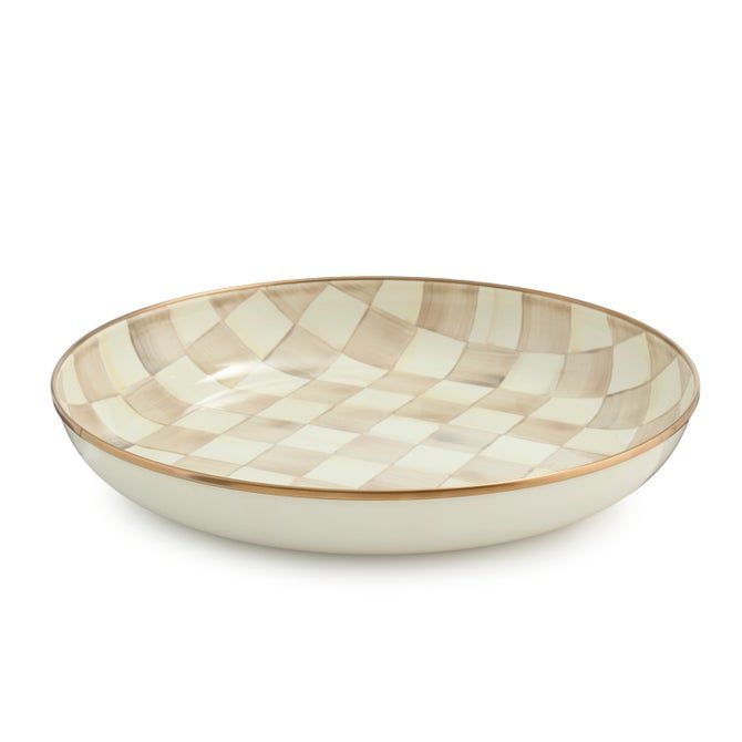 Mocha Check Abundant Bowl