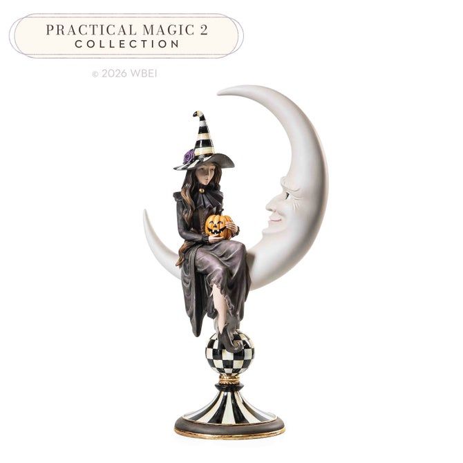 Spellbound Witch &amp; Moon Figure