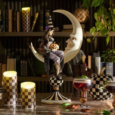 Spellbound Witch &amp; Moon Figure