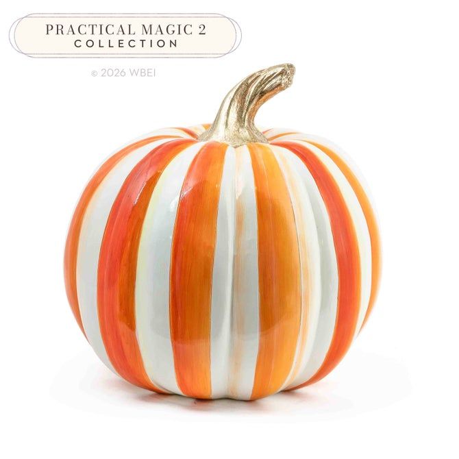 Orange Stripe Medium Pumpkin