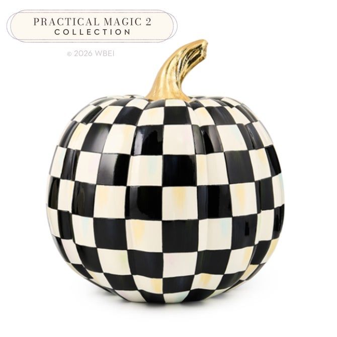 Courtly Check Glossy Medium Pumpkin