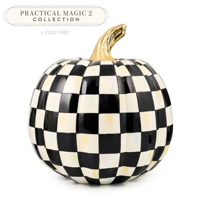 Courtly Check Glossy Medium Pumpkin