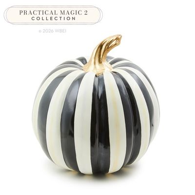 Courtly Stripe Glossy Medium Pumpkin