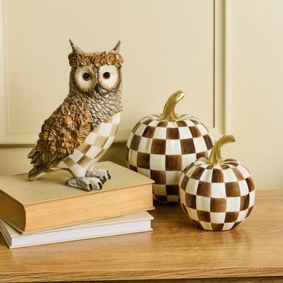 Mocha Check Owl