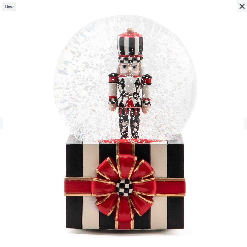 Nutcracker Gift Snow Globe