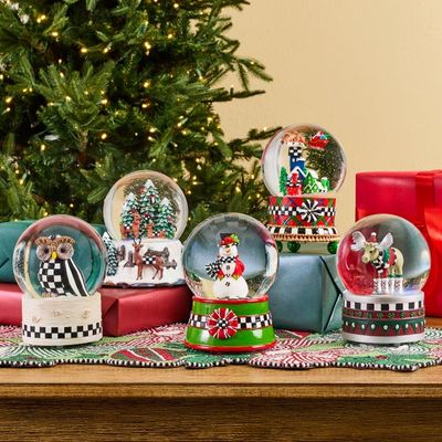 Holiday Forest Deer Snow Globe