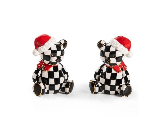 Courtly Santa Bear Salt &amp; Pepper Set