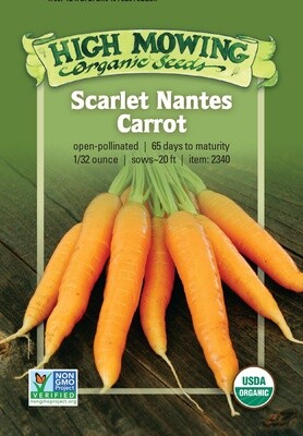 Scarlet Nantes Carrot Seed - Organic