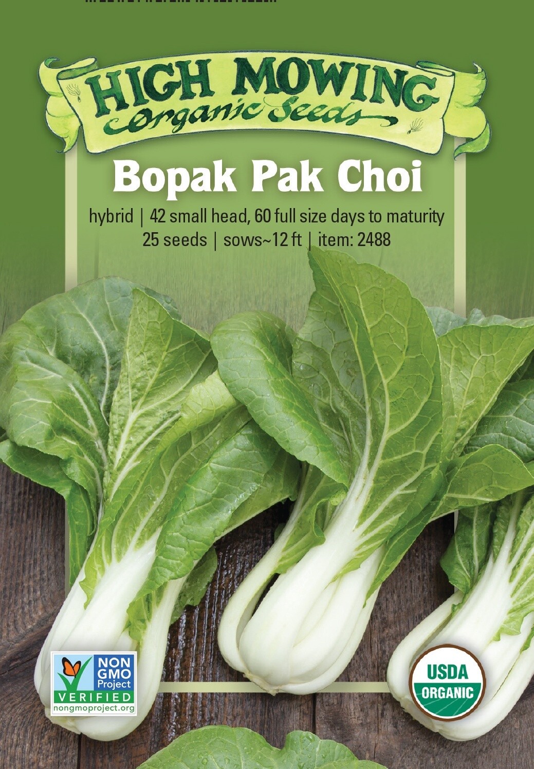 Bopak Pak Choi Seed - Organic