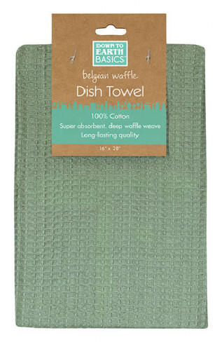 Dish Towel 100% Cotton, Color: Lichen