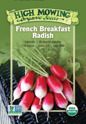 French Breakfast Radish Seed - Organic