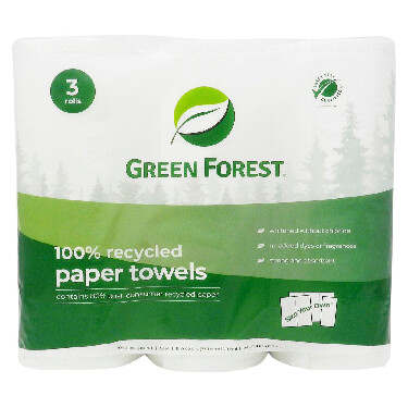 Paper Towels 100% Recycled 3 pack