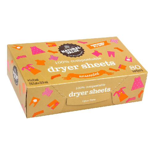 dryer sheets- unscented