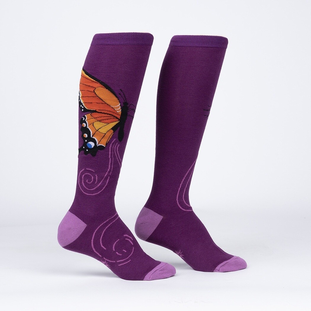 The Monarch Knee High Stretch Socks