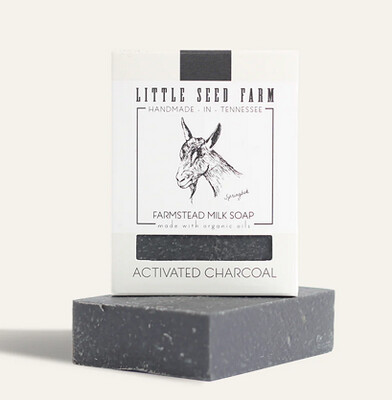 activated charcoal goat milk soap - organic