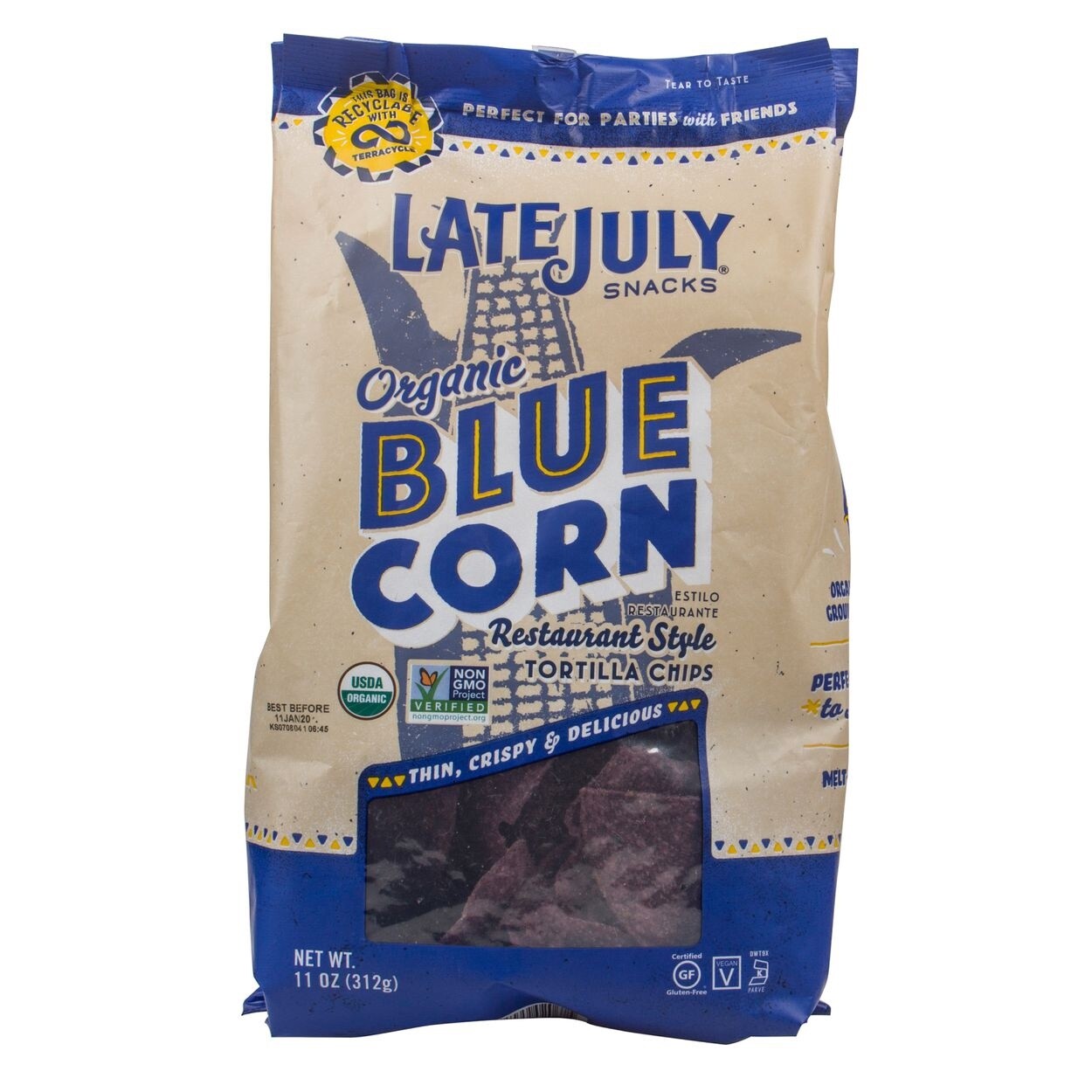 blue corn tortilla chips - Organic