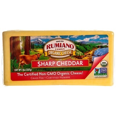 Cheddar Cheese - Sharp, Organic - 8 oz