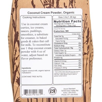 Coconut Cream Powder - Organic