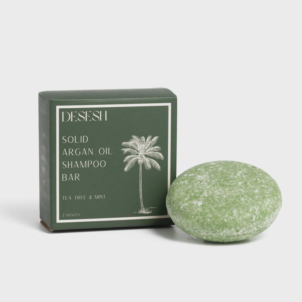 Solid Argan Oil Shampoo Bar  Tea Tree &amp; Mint